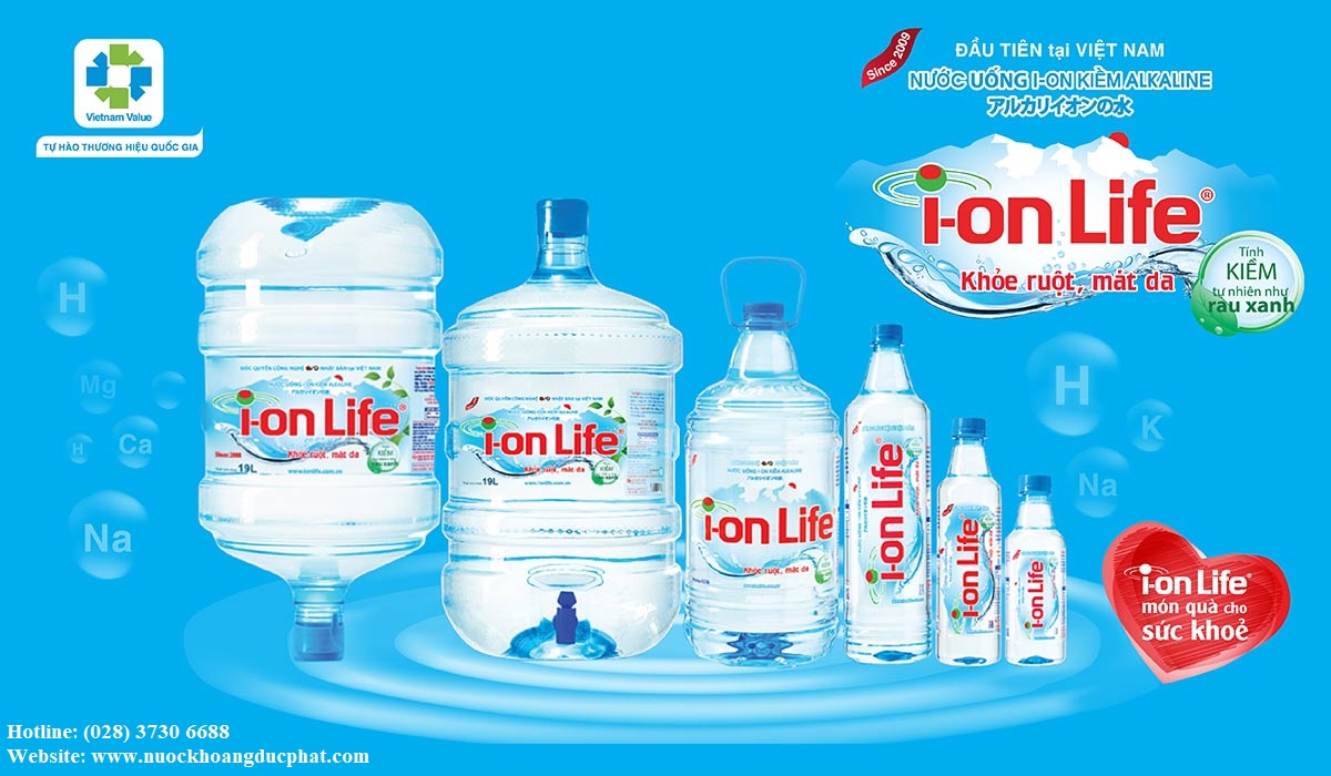 sản phẩm nước ion kiềm ion life